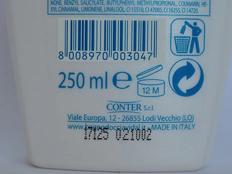 Schiuma doccia «Vidal doccia schiuma» — foto 6 dell'alert A12/01442/23