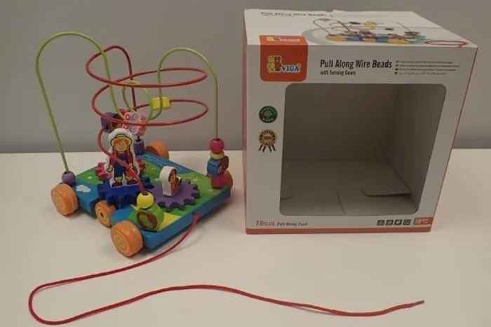 Tirare lungo giocattolo «VIGA toys, pull along wire beads» (VIGA)