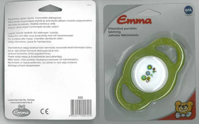 Anello di dentizione dei bambini «Viilentävä purulelu» (Emma)
