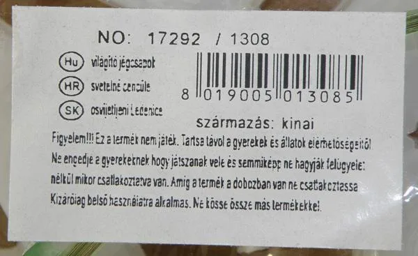 Luce decorativa «világító jégcsapok» — foto 3 dell'alert A12/0983/18