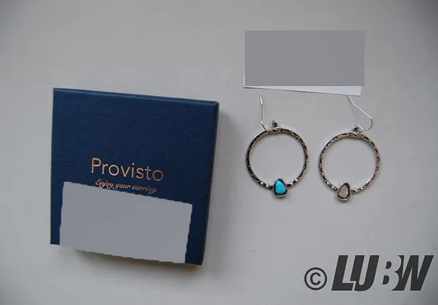Orecchini «Vintage-Style Ohrringe in blauer Schmuck Geschenk Box 5,8 mm lange Türkisblau Ohrringe i…» — foto 1 dell'alert INFO/00034/22