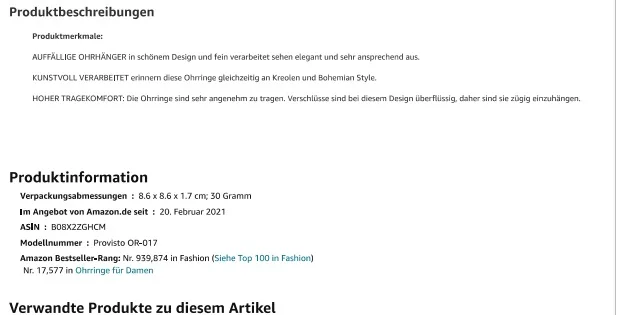 Orecchini «Vintage-Style Ohrringe in blauer Schmuck Geschenk Box 5,8 mm lange Türkisblau Ohrringe i…» — foto 5 dell'alert INFO/00034/22