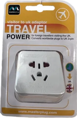 Adattatore di viaggio «Visitor to UK Adaptor Travel Power» — foto 1 dell'alert A12/02074/23