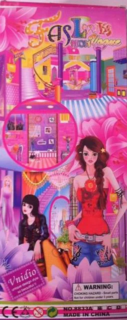 bambola di plastica con accessori &amp; #13; &amp; #13; «Vogue Style Girls» (Beautiful Girls)