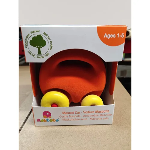 Giocattoli «Voiture en caoutchouc, 6 balles souples, Petit jeu de bowling» (RUBBABU)
