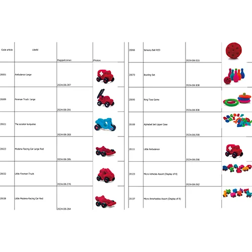 Giocattoli «Voiture en caoutchouc, 6 balles souples, Petit jeu de bowling» — foto 8 dell'alert A12/02759/24
