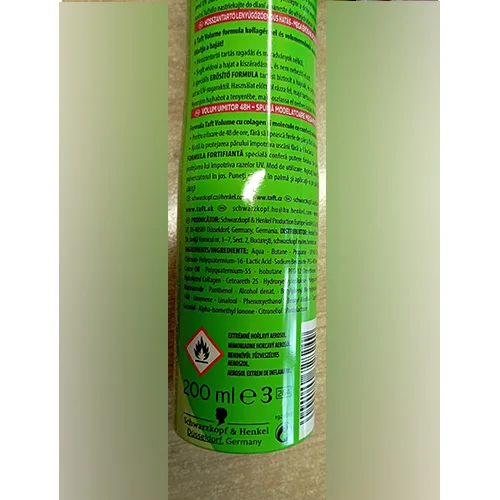 Mousse per capelli «VOLUME MOUSSE MEGA STRONG 5» — foto 3 dell'alert A12/01896/24
