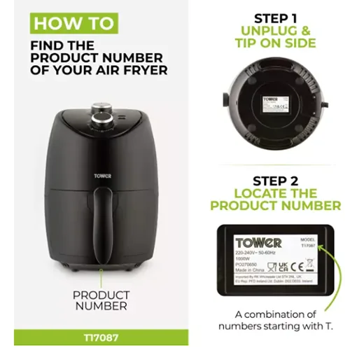 Friggitrice ad aria «Vortx 2 Litre Air Fryer - Manual» — foto 2 dell'alert OR/00113/25