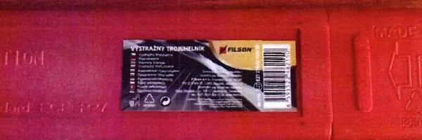 Triangolo di avvertimento «Výstražný trojúhelník» — foto 2 dell'alert A12/0207/19