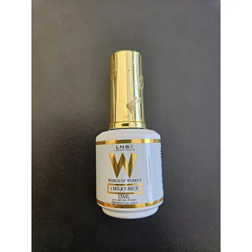 Smalto per unghie in gel «W WORLD OF WOMEN 1 MILKY-RICE» (LNS)