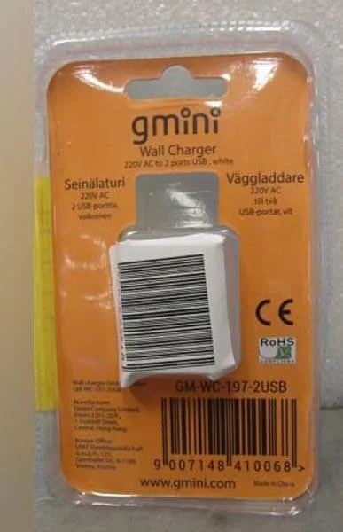 Alimentazione USB «Wall Charger» — foto 3 dell'alert A12/0117/16