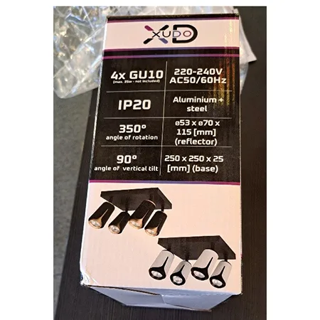 Lampada «Wall Lamp GU10 LED X4 Square» — foto 4 dell'alert SR/01291/26