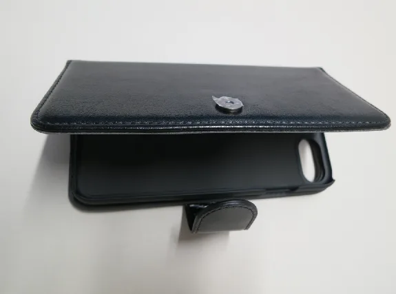 Custodia per telefono cellulare «Wallet Case Eman iPhone 7/8 Black Wallet Case Eman» (XQISIT)
