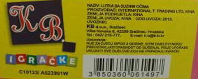 Bambola di plastica «Warm Baby» (KB)