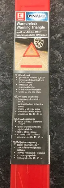 Triangolo di avvertimento «Warndreieck / Warning Triangle» — foto 4 dell'alert A12/0205/19