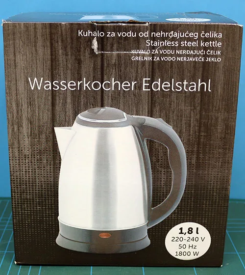 Bollitore elettrico «Wasserkocher Edelstahl» — foto 7 dell'alert A12/00014/23
