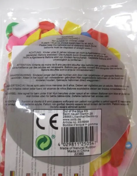 Palloncini d'acqua «WATER BOMBS» — foto 2 dell'alert A12/0931/18