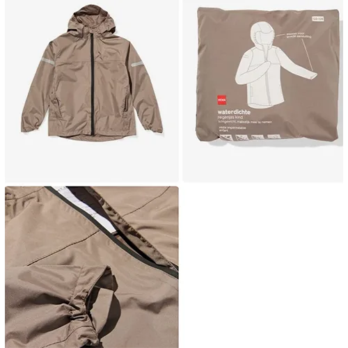 Giacca per bambini «Waterproof rain jacket for children taupe» — foto 3 dell'alert SR/02782/26