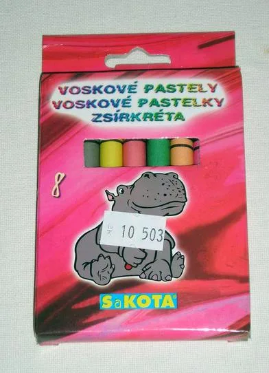 Pastelli di cera. «Wax crayons (voskové pastelky).» (SaKOTA.)