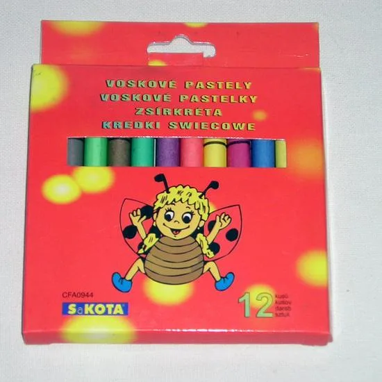 Pastelli di cera. «Wax crayons (voskové pastelky).» (SaKOTA.)