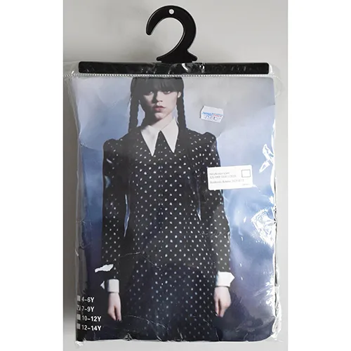 Costume da abito di fantasia «Wednesday from Adams family»