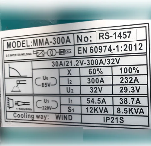 Saldatore dell'invertitore «Welding machine 300A» — foto 4 dell'alert SR/00009/26