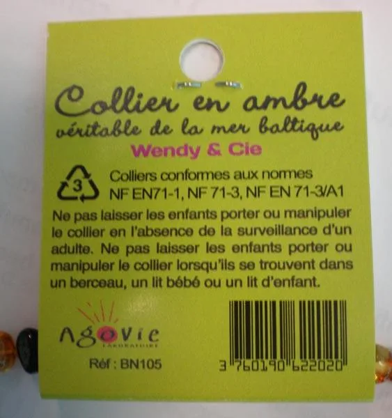 Collana di ambra «Wendy & Cie» — foto 2 dell'alert A12/0071/16