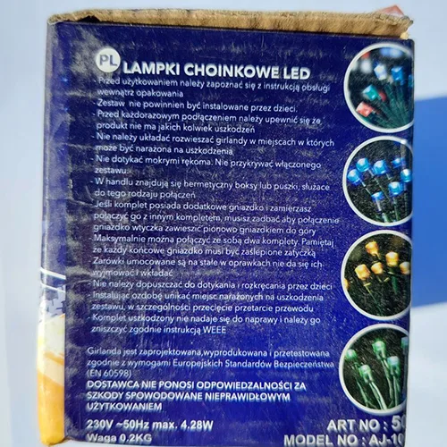 Catena di illuminazione «WESOLYCH SWIAT / LAMPKI CHOINKOWE LED 100 8M» — foto 3 dell'alert SR/02086/25