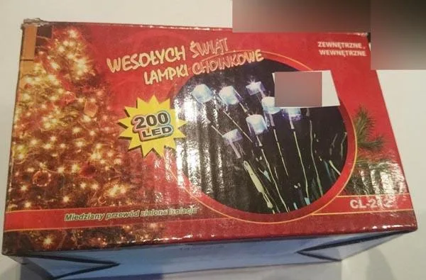 Catena di illuminazione «WESOLYCH SWIAT LAMPKI CHOINKOWE ('Merry Christmas Tree Lights')» (Unknown)