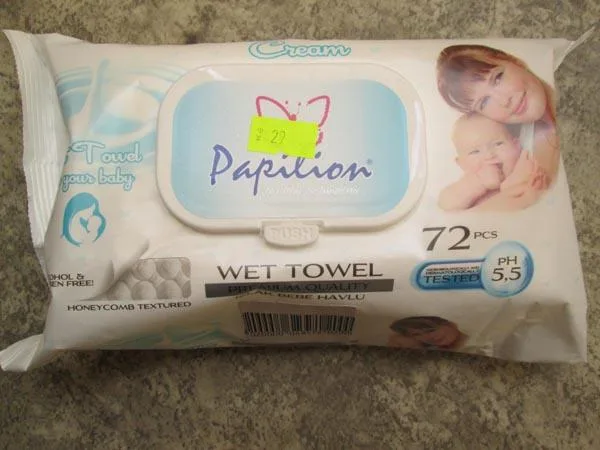 Salviette bagnate «Wet Towel Cream» (Papilion)