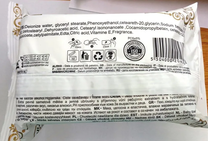Salviette umide «Wet Wipes Aloe Vera» (Optimal)
