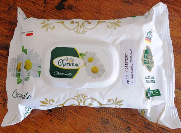 SALVIETTE BAGNATE «Wet Wipes Chamomile» — foto 1 dell'alert A12/01325/21