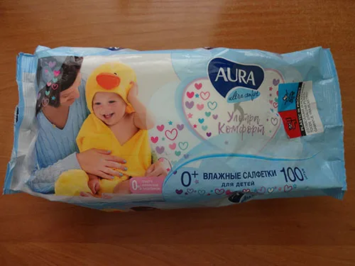 Salviette bagnate per bambini «Wet wipes for babies „AURA ultra comfort“» — foto 2 dell'alert A12/00819/22