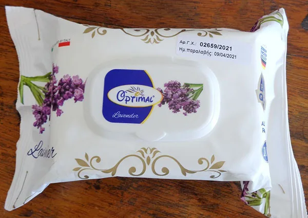 SALVIETTE UMIDE «Wet Wipes Levender» (Optimal)