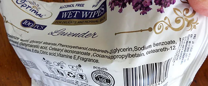 SALVIETTE UMIDE «Wet Wipes Levender» — foto 4 dell'alert A12/01323/21