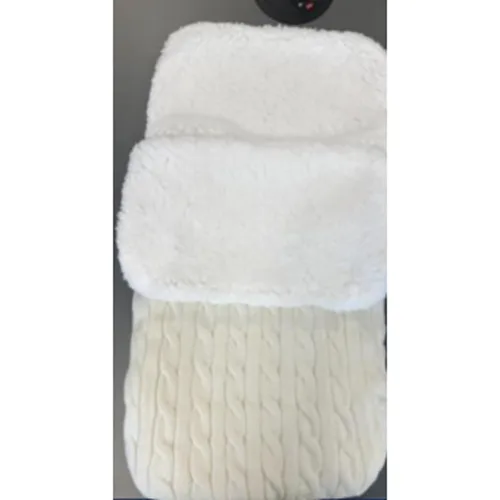 Sacco nanna per bambini «White Newborn Knitted Sleeping Bag with Fleece Lining»