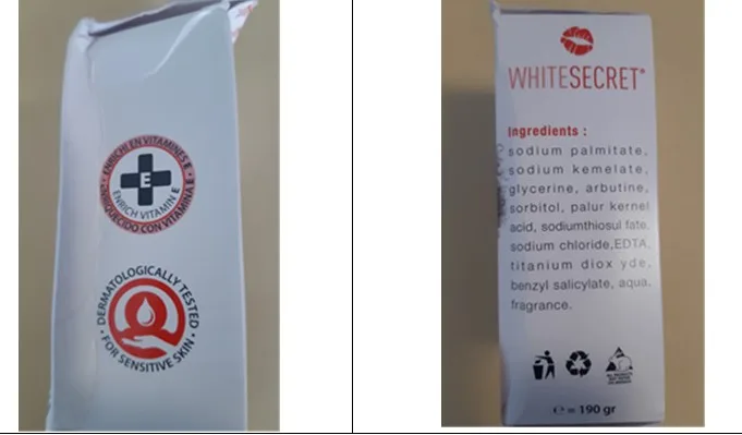 Crema per la pelle «White Secret» — foto 3 dell'alert A12/01028/22