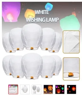 Lanterna del cielo «White wishing lamp»