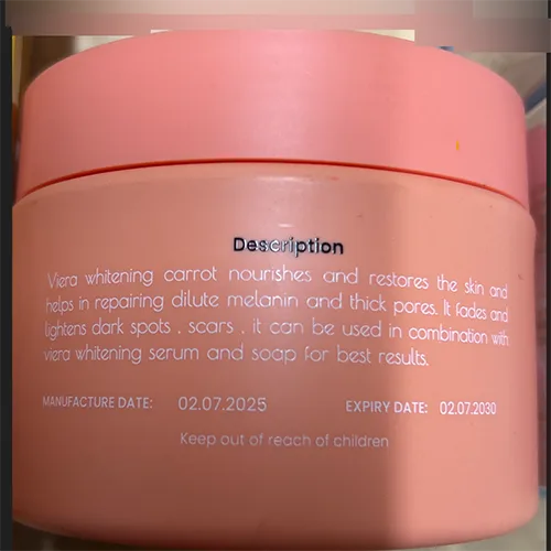 Crema schiarente per la pelle «Whitening Carrot» — foto 1 dell'alert SR/00197/26