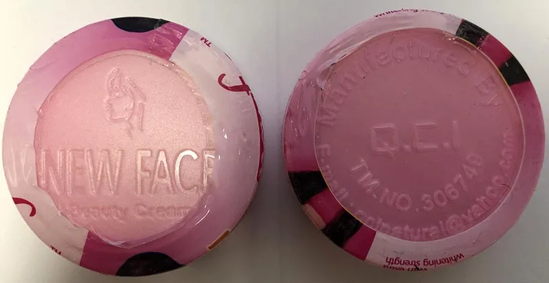 Prodotto schiarimento della pelle «Whitening cream» — foto 3 dell'alert A12/00090/19