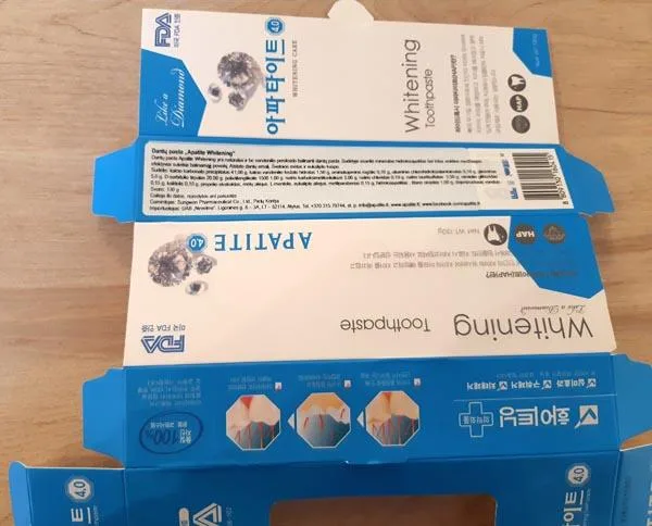 Dentifricio «Whitening Toothpaste» — foto 2 dell'alert A12/1645/19
