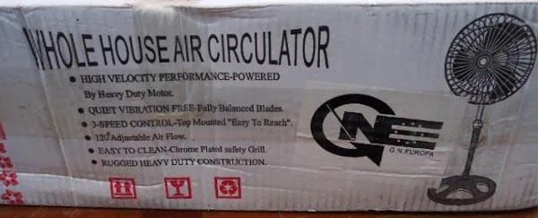 Ventilatore elettrico «Whole House Air Circulator» — foto 1 dell'alert A12/0259/15
