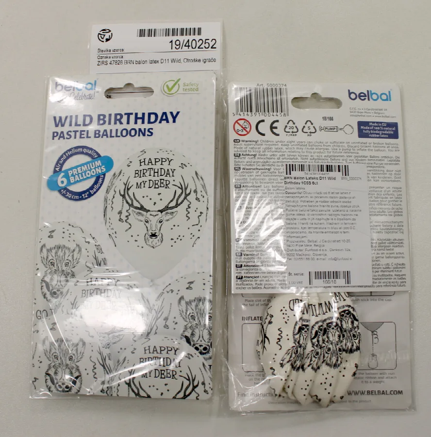 Palloncini «WILD BIRTHDAY PASTEL BALLOONS» (belbal)