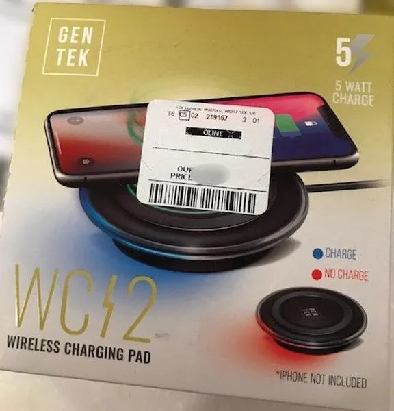 Pad di ricarica senza fili «Wireless Charging Pad» — foto 4 dell'alert A11/0028/19