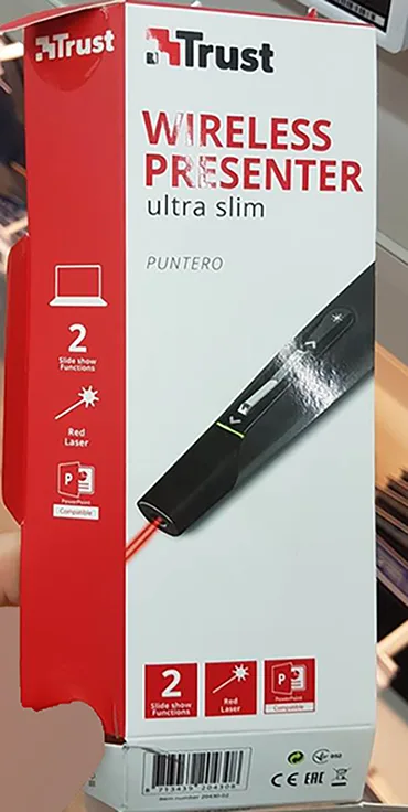 Puntatore laser «Wireless Presenter - ultra slim - puntero» — foto 2 dell'alert A12/00859/20