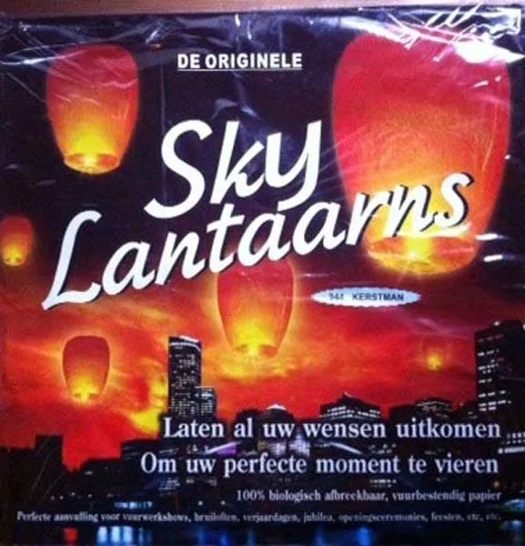 Lanterna del cielo «wish balloon / sky lantern» — foto 1 dell'alert A11/0001/16