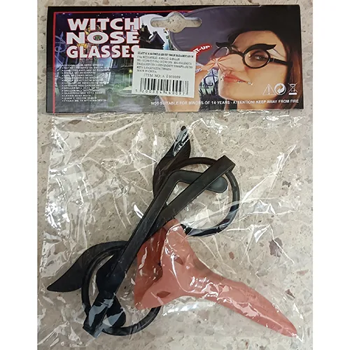 Occhiali giocattolo e naso «Witch nose glasses»