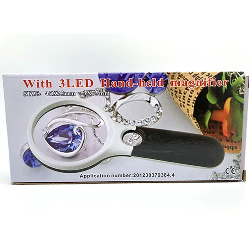 Lente di ingrandimento portatile «With 3LED Hand-held magnifier» — foto 1 dell'alert SR/03820/24