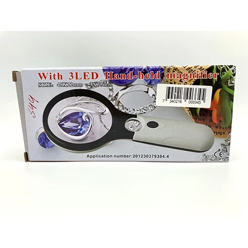 Lente di ingrandimento portatile «With 3LED Hand-held magnifier» — foto 3 dell'alert SR/03820/24