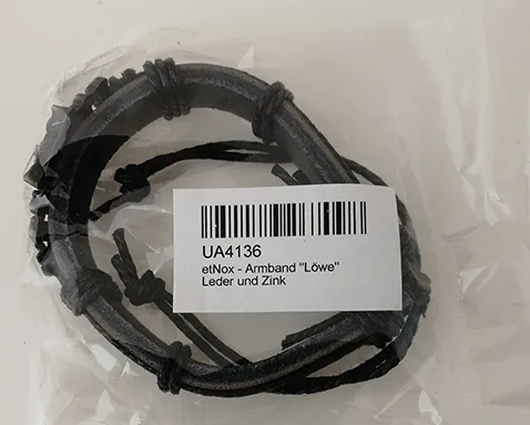 Bracciale «Wolf's Head Leather Bracelet» — foto 2 dell'alert A12/01455/20
